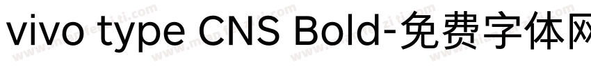 vivo type CNS Bold字体转换